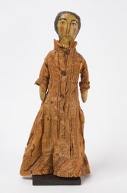 Painted Cloth Doll with Morning Dress