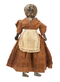 Black Painted Rag Doll