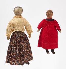 Two Painted Rag Dolls