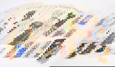 Group of Paper Dolls