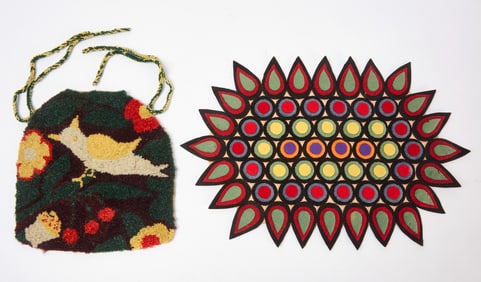 Child's Seat Cover with Bird, and Penny Mat