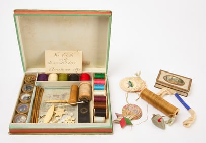 Early Complete Sewing Box