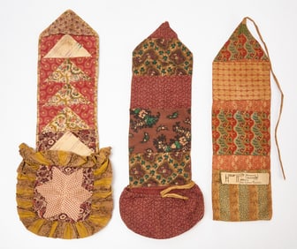 Group of Early Housewife Sewing Kits