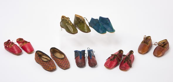 Group of Early Doll and Baby Shoes