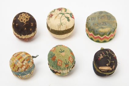 Six Early Pin Cushions