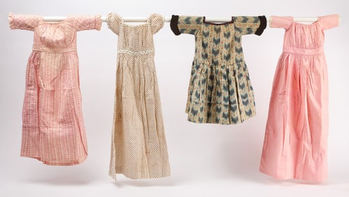 Four Early Girls' Dresses