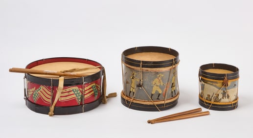 Patriotic Children's Tin Drums