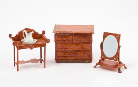 Evans and Cartwright - Dollhouse Dressing Room Furniture