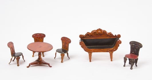 Evans and Cartwright - Group of Dollhouse Furniture