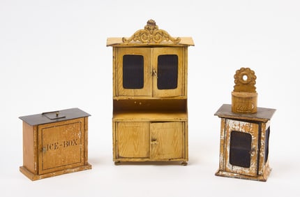 Group of Dollhouse Kitchen Furniture