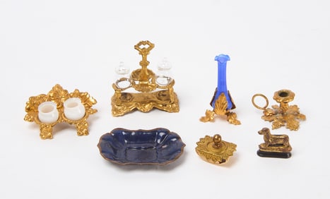 Group of Dollhouse Ormolu Accessories