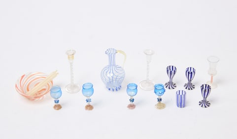 Group of Dollhouse Air-Twist Glass