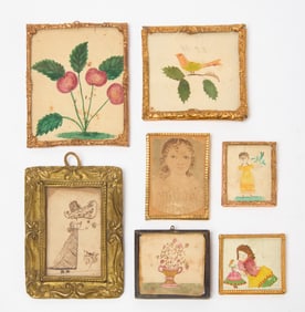 Group of Dollhouse Artwork - Portraits, Still Lifes