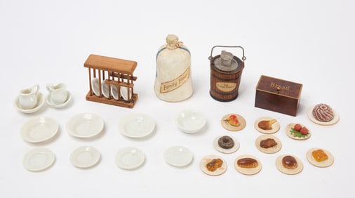 Dollhouse Plates, Food, and Accessories