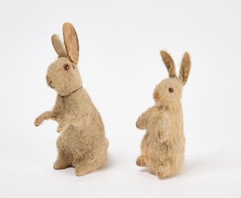 Steiff Rabbit and Rabbit Candy Container