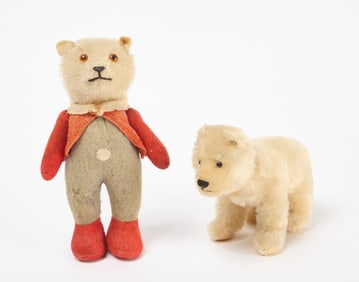 Two Steiff White Polar Bears