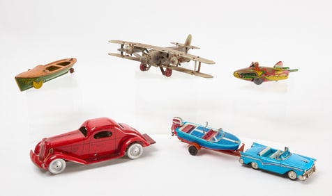 Group of Tin Vehicle Toys