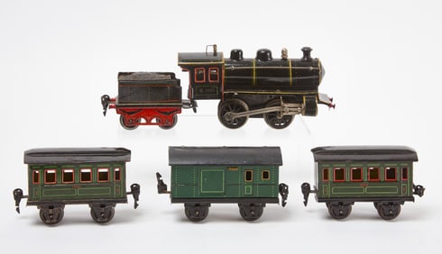 Marklin R1020 Locomotive with Tender and Three Cars