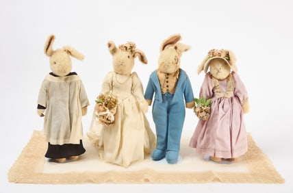 Rabbit Wedding Party of Four