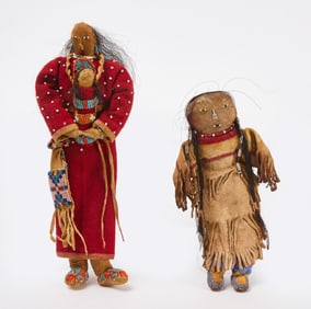 Two Native American Dolls