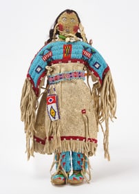 Native American Doll with Fringed Dress