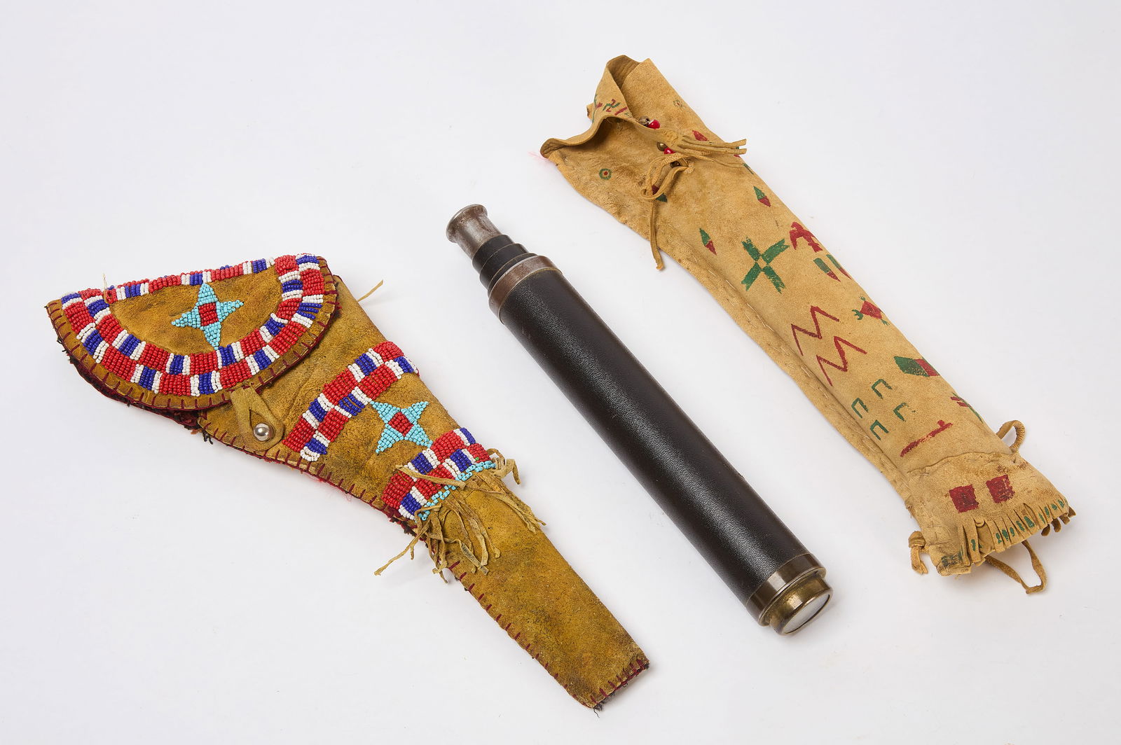 Native Beadwork Holster and Spy Glass Case (1 of 4)