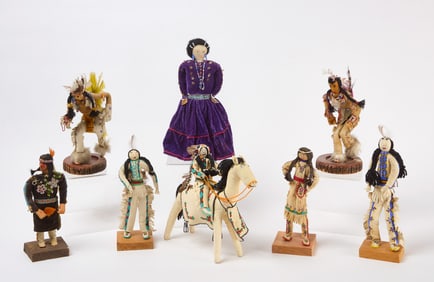 Group of Native American Dolls