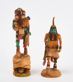 Two Katchina Dolls by David Cook