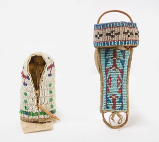 Two Miniature Native American Doll Cradleboards