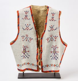 Native American Beaded Hide Vest