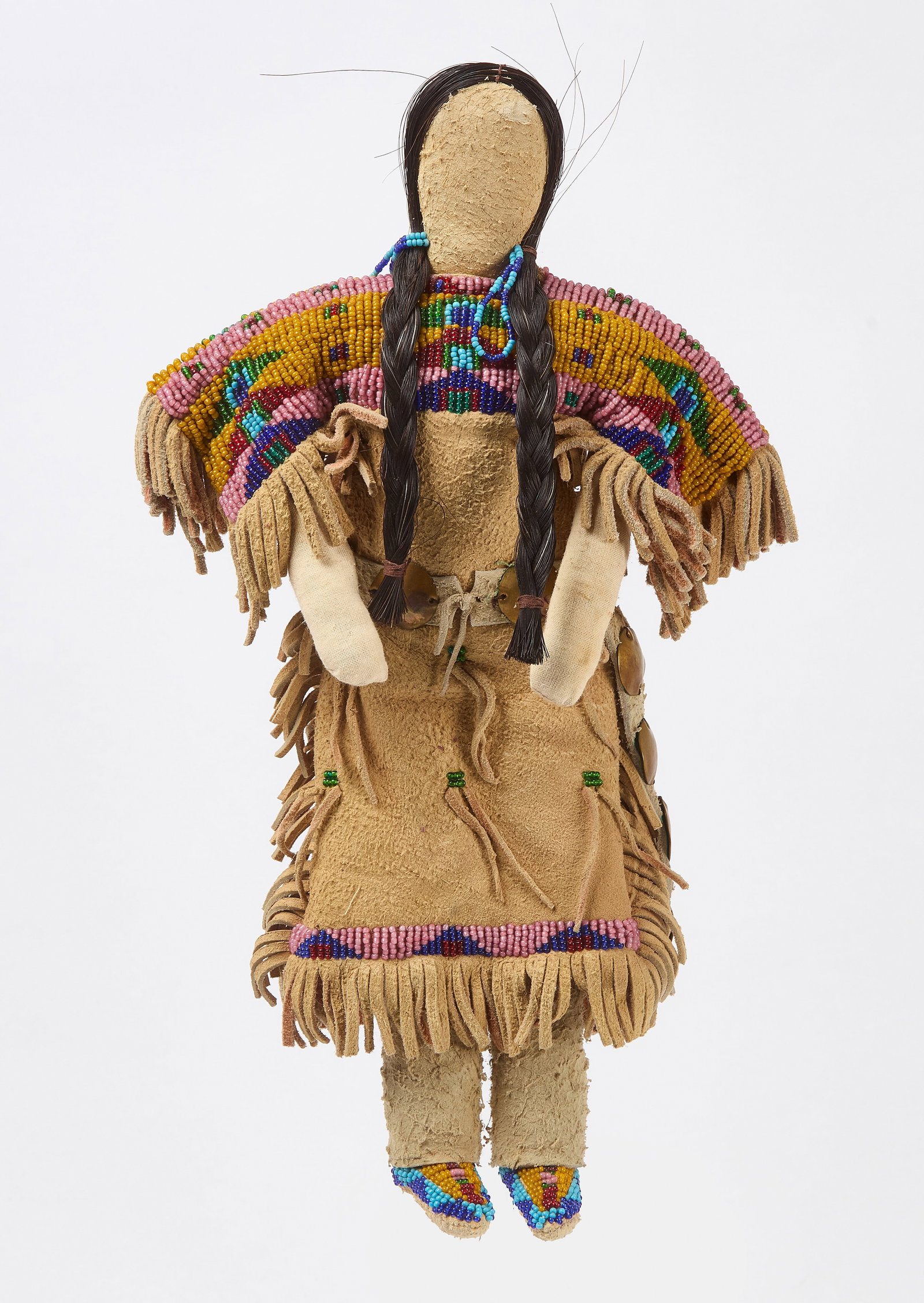 Native American Girl Doll with Beadwork Clothing (1 of 4)