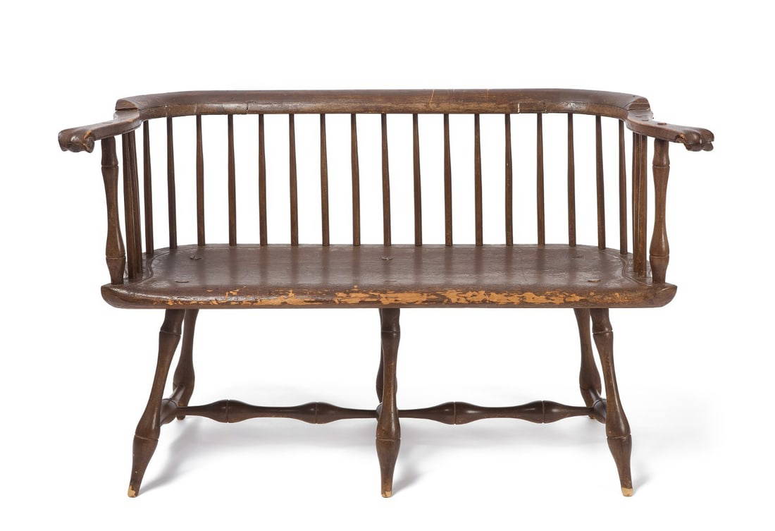 Knuckle Arm Windsor Settee