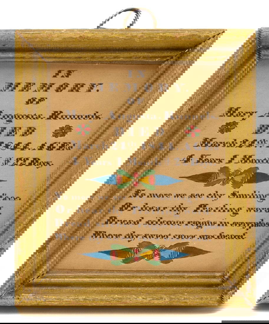 Heart-in- Hand Artist Memorial-Mary Augusta Runnels 1844