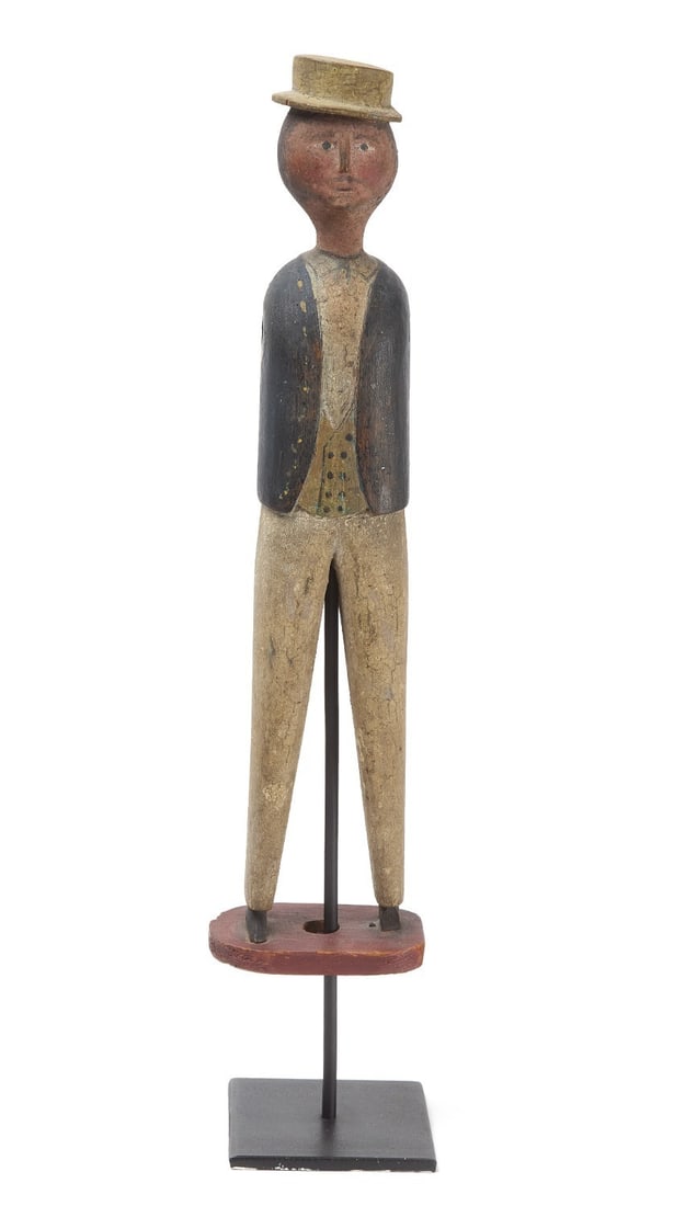 Whirligig Figure of a Man with Hat