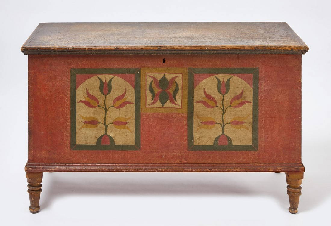 Paint-Decorated Blanket Chest