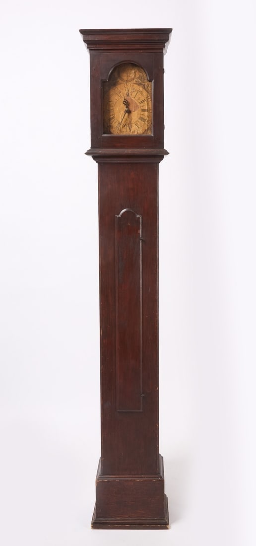 Preserved Clapp New England Tall Clock with Paper Dial