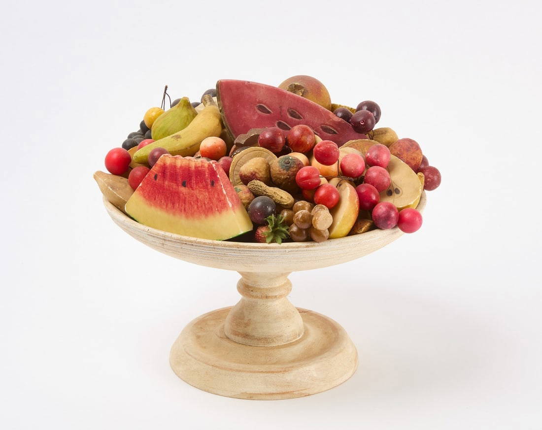 Collection of Stone Fruit in Wood Compote