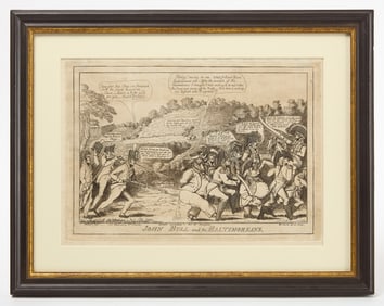 William Charles - 'John Bull and the Baltimoreans' War of 1812 Political Cartoon