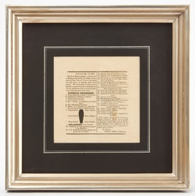 Framed Newspaper Article on Commander Perry of the Lexington