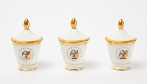 Presidential Service Custard Cups and Lids