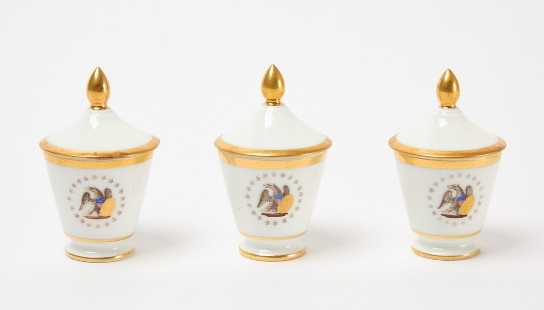 Presidential Service Custard Cups and Lids