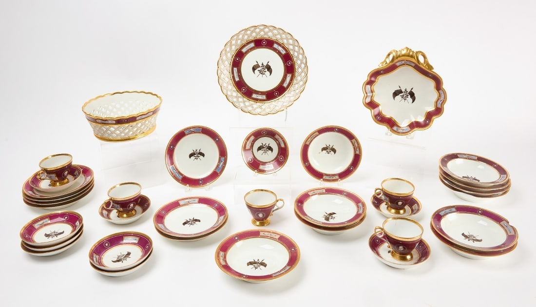 Paris Porcelain Partial Tea Set (1 of 4)