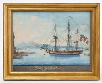 Portrait of the Ship 'Mercury of Boston'