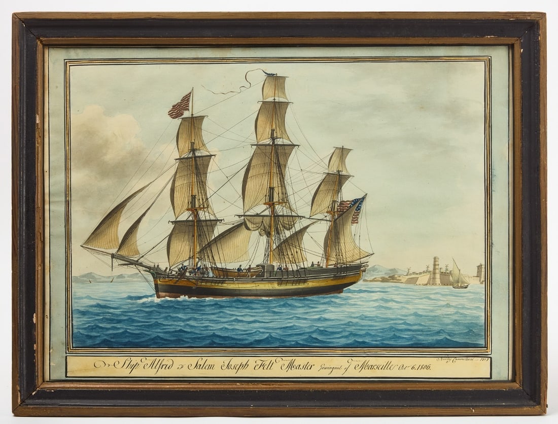 Nicolas Cammillieri - Portrait of the Ship 'Alfred of Salem' (1 of 3)