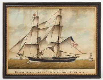 Giuseppe F. Fedi -  Portrait of the Ship 'Dispatch of Boston'