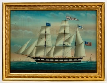 Petrus Weyts - Portrait of the Ship 'Seaduck of Portsmouth'