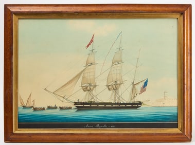 Honoré Pellegrin - Portrait of the Ship 'Anna Reynolds'