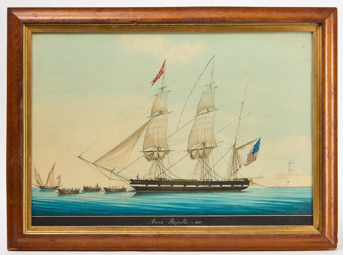 Honoré Pellegrin - Portrait of the Ship 'Anna Reynolds'