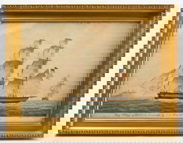 Jacob Peterson - Portrait of the Brig 'Sebago'