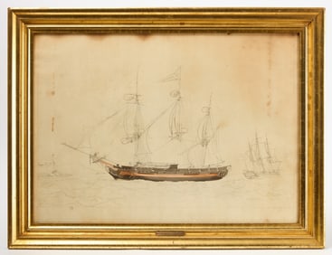 Antoine Roux - Draft Portrait of the Ship 'South Carolina'
